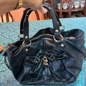 Steve Madden black leather bag